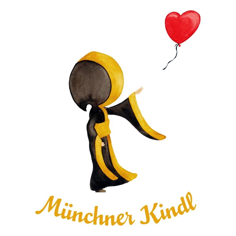 Münchner Kindl mit Herz-Luftballon