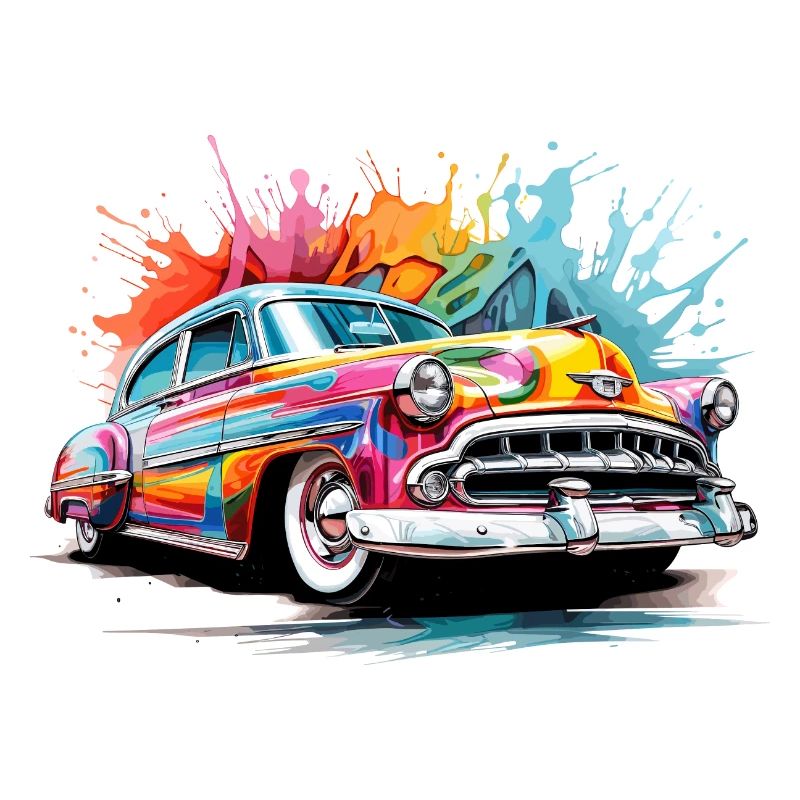 bunter Oldtimer