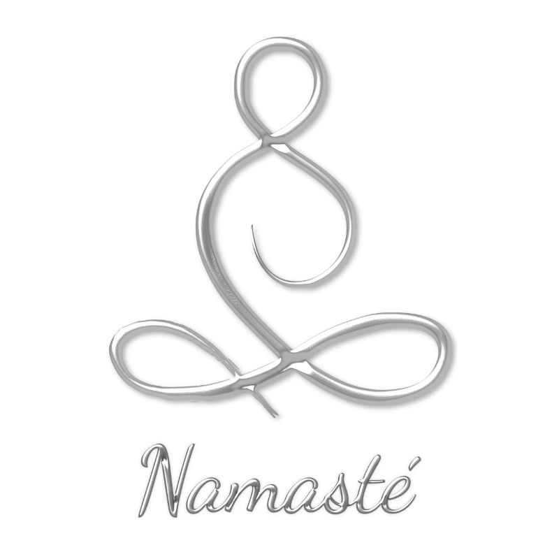 Namasté silver 3D