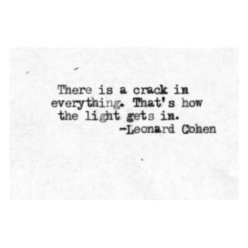 Quotedesign - Leonard Cohen