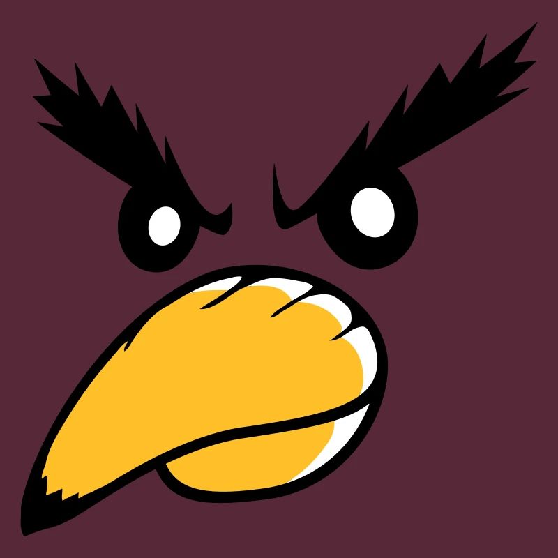 Raven Bird Peeps Evil Cool Funny Comic Humor Fun