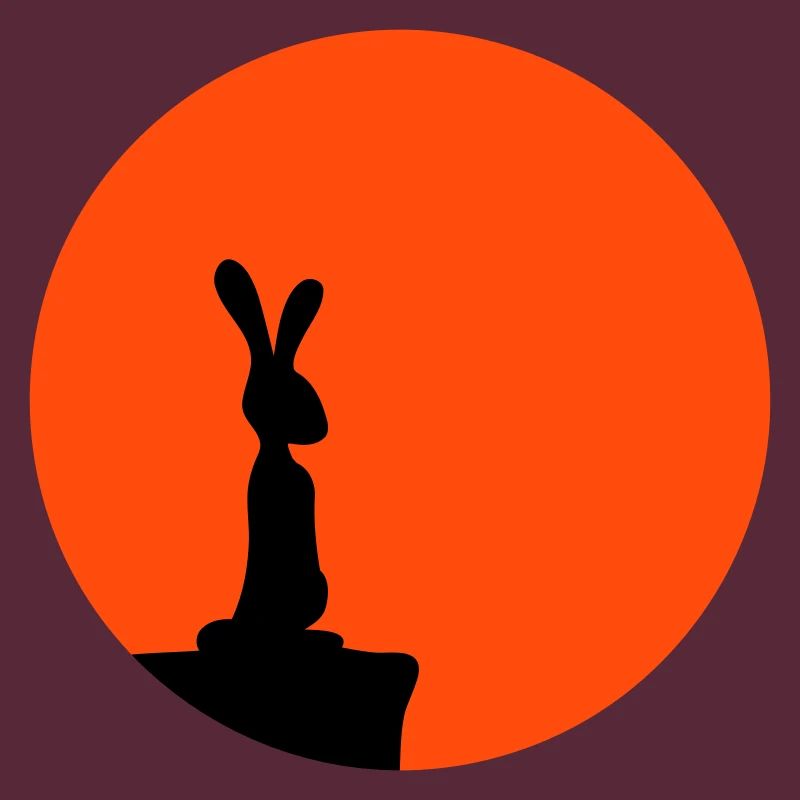 Rabbit Moon Cliff Mountain Night Round Sun Peeps Stands