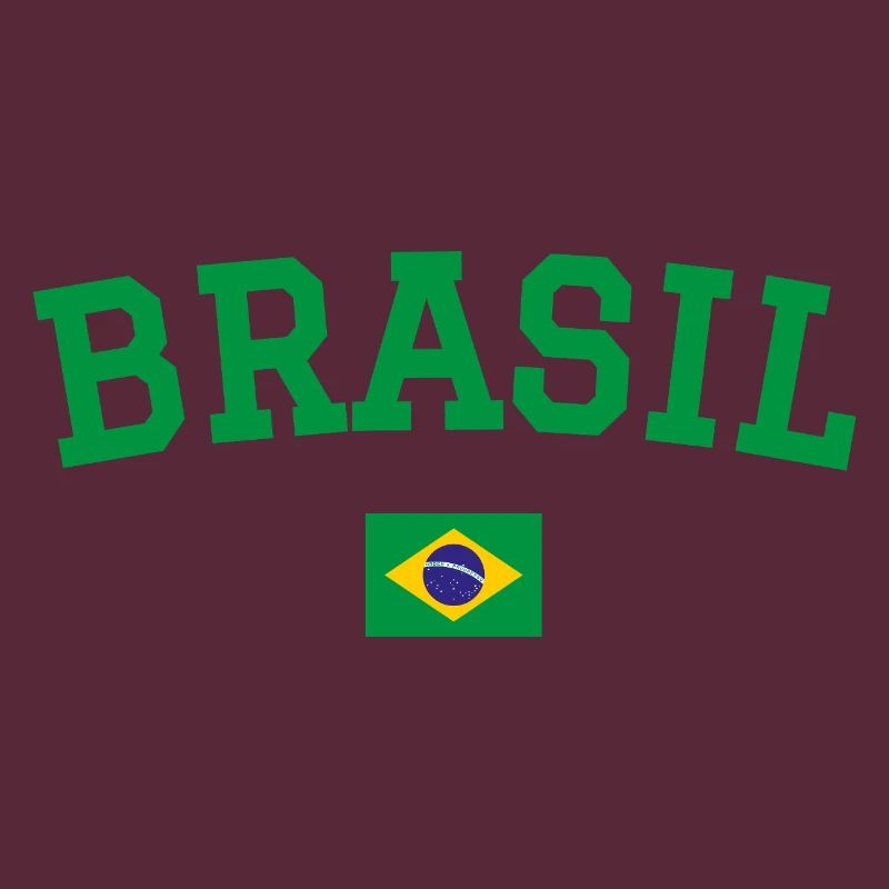 Drapeau du Brésil Conception Vert