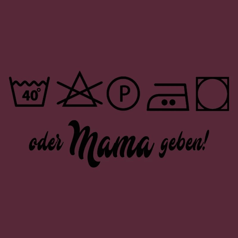 Wäsche waschen oder Mama geben