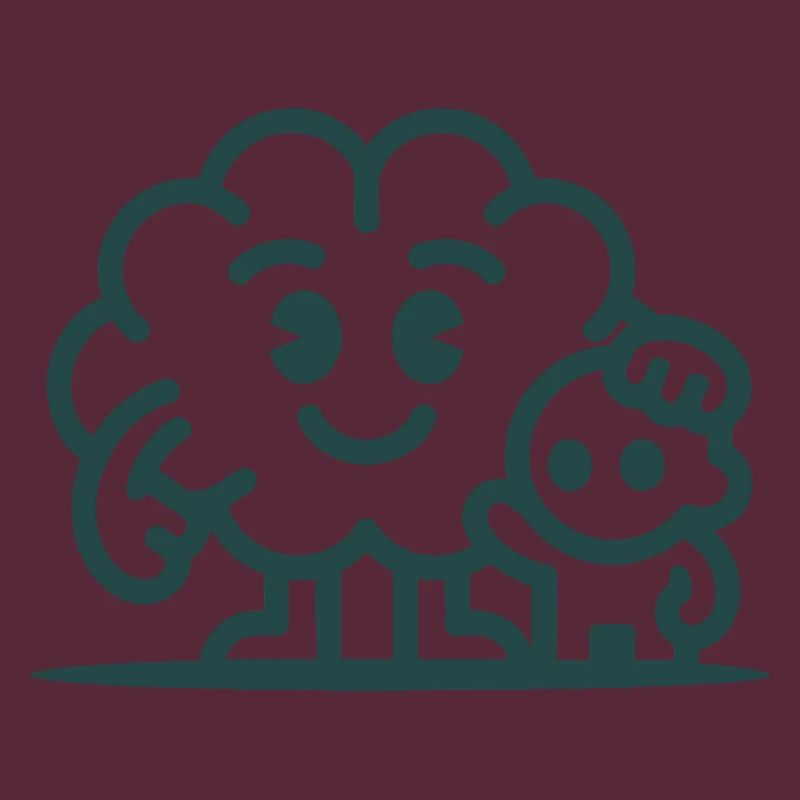 Friendly Cloud Duo Illustration