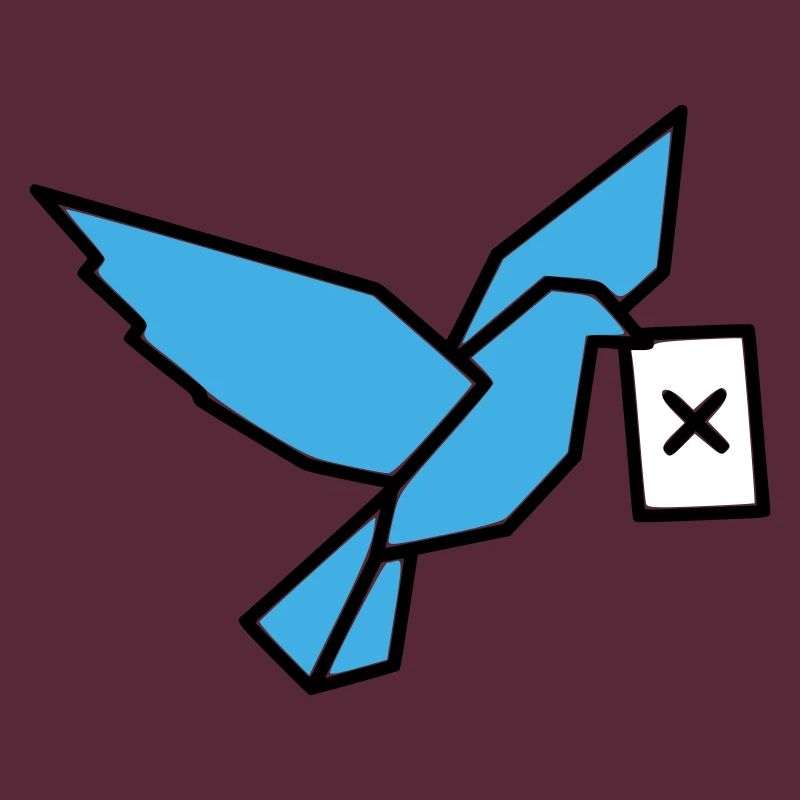 Brieftaube Wahlzettel Vogel Bunt