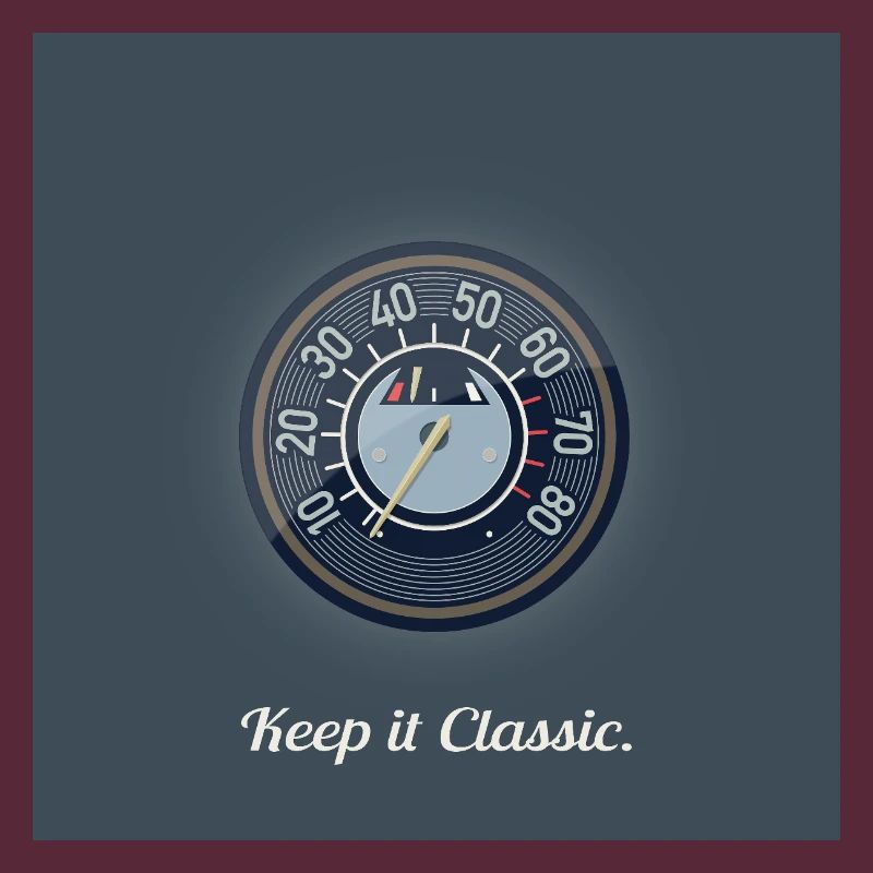 Keep it Classic – Retro Speedometer Design