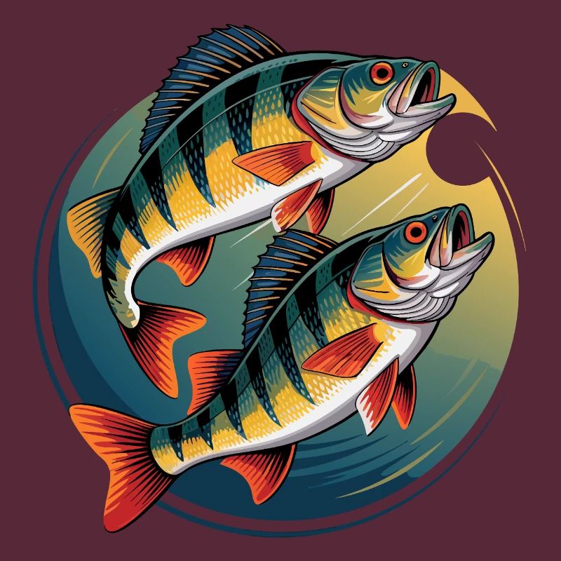 Two perch in a circle