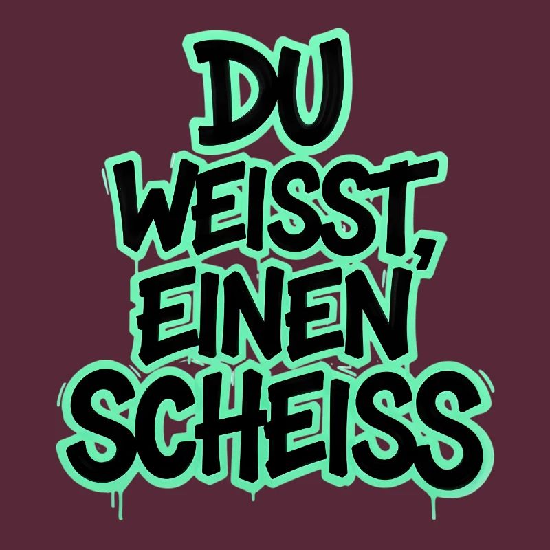 Du weißt, einen Scheiß Graffiti