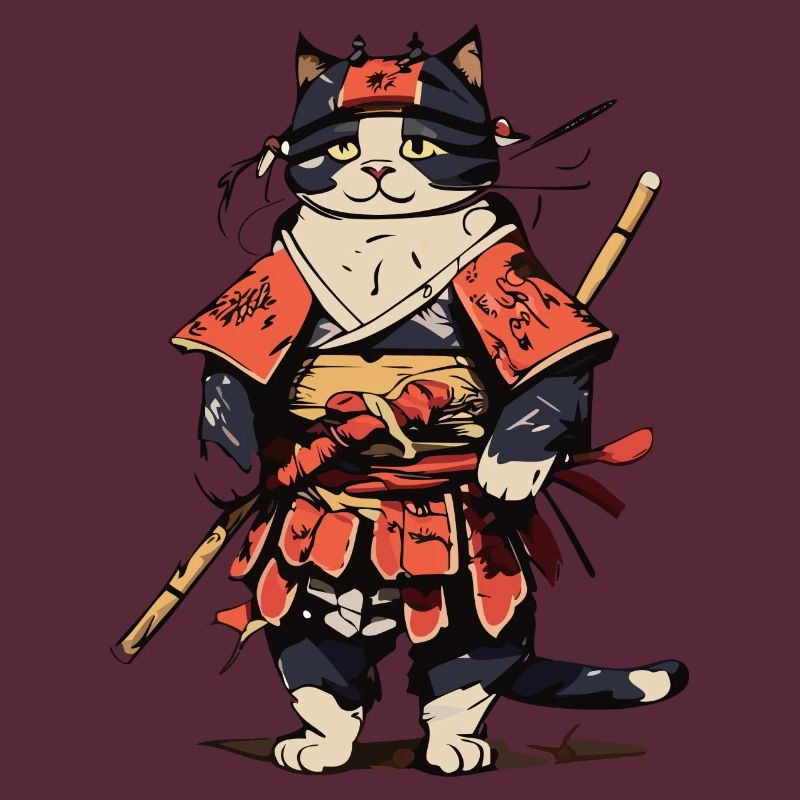 Chat samouraï