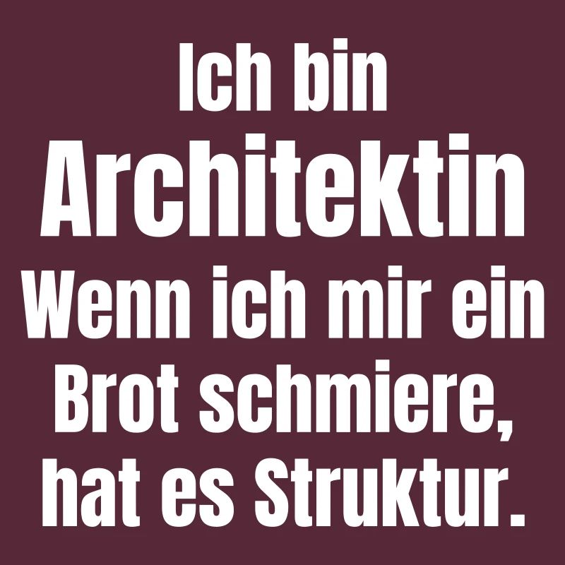 Architect smears bread with structure