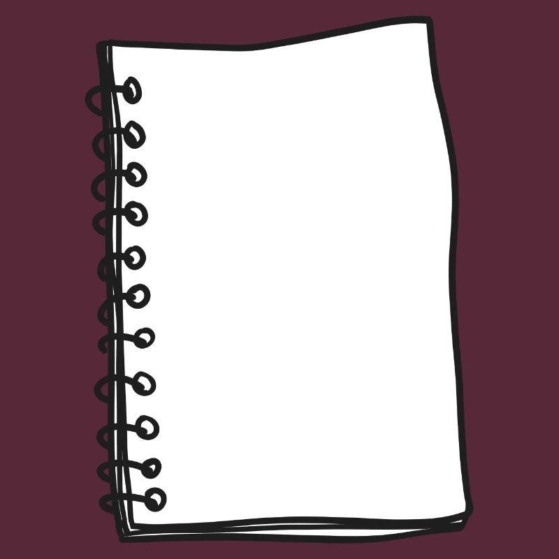 Dessin de bannière de carnet de notes