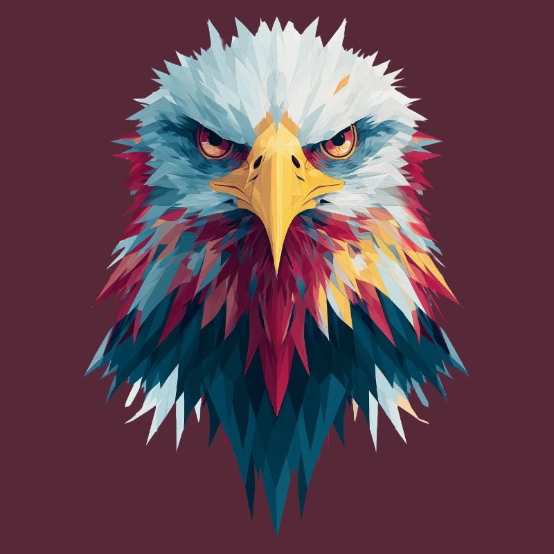 Impressive eagle piercing gaze