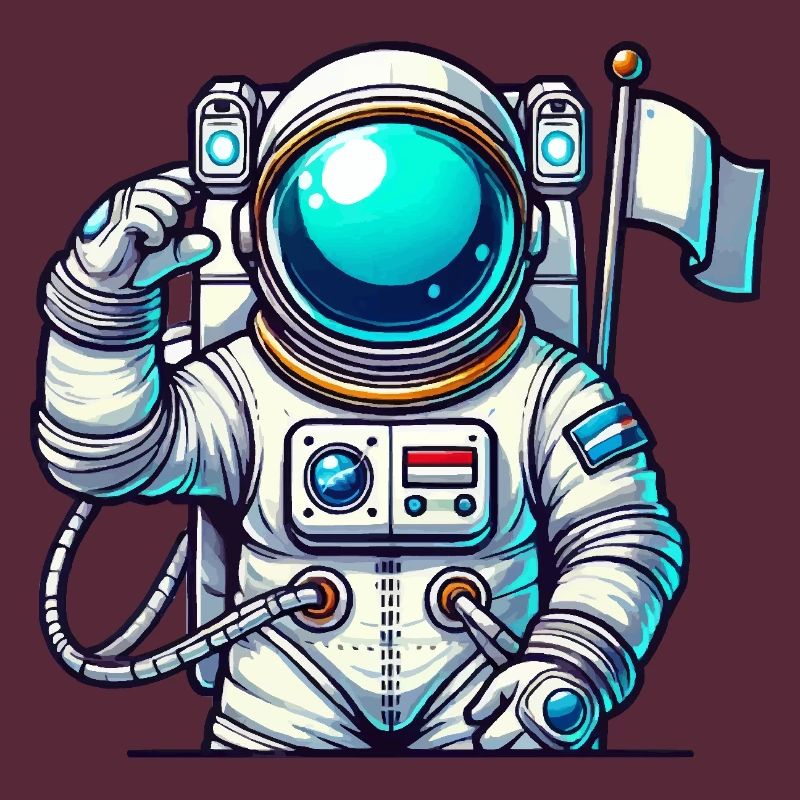 Astronaute de bande dessinée de l’espace
