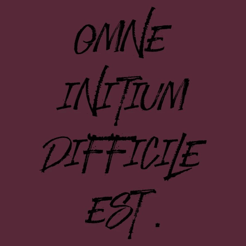 all beginning is difficult Latin quotation scripture