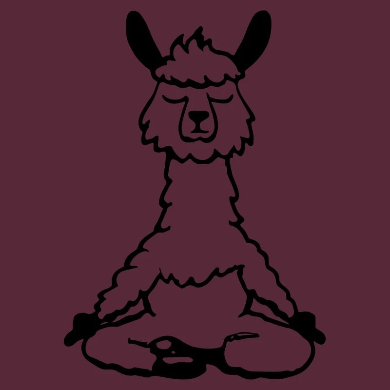 Lama Alpaca Yoga Vector Funny Gift Idea