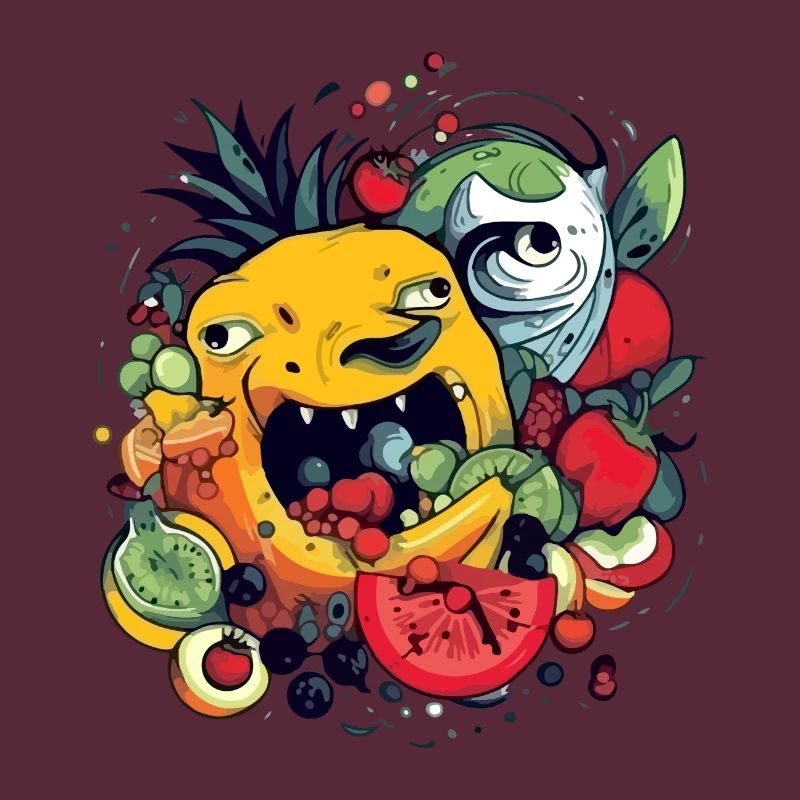 Fruit-devouring pineapple