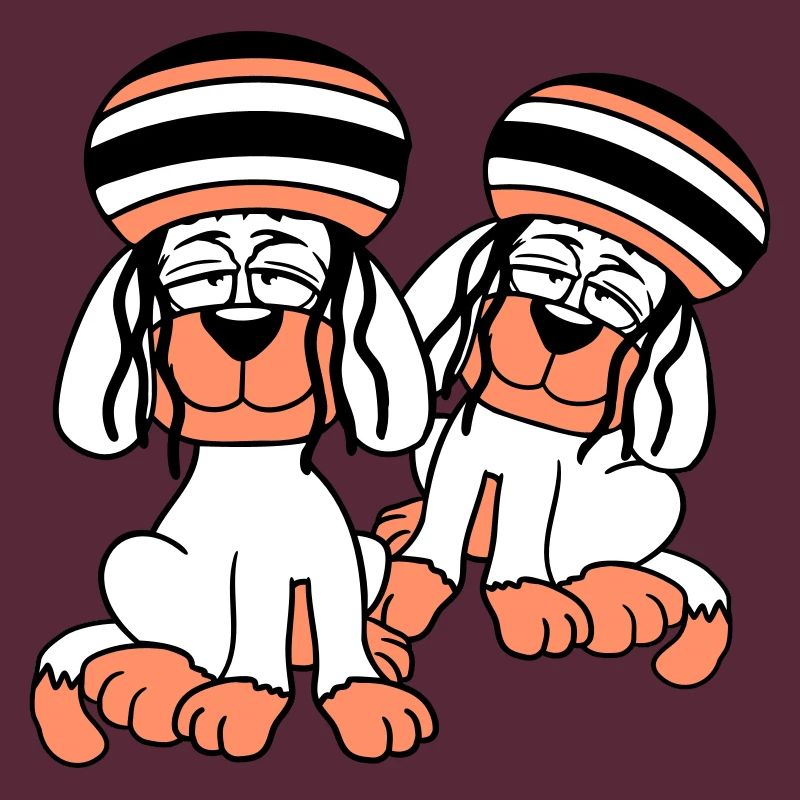 2 Dogs Reggae Dreadlocks Hat Chill Relaxed