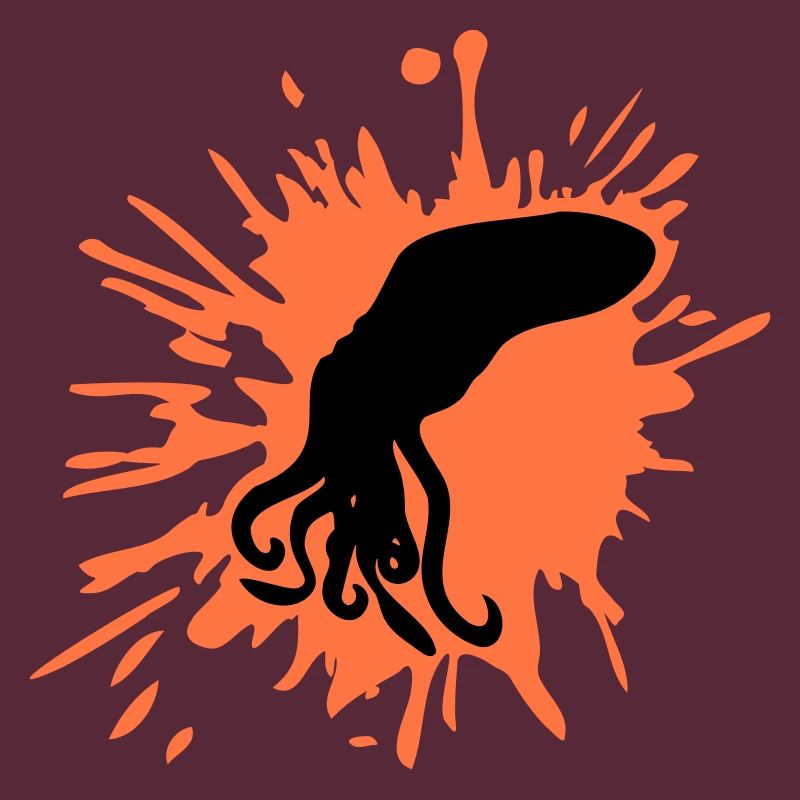 Octopus Paint Blobs Octopus Drops Graffiti Blobs