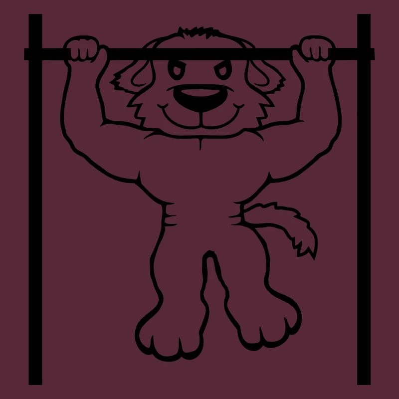 Dog Pull-ups Bar Muscles Gym Pull-Up Bar