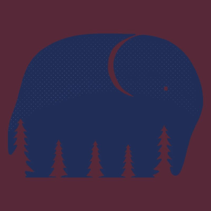 Ein Elefant oder ein Wald in dieser Fun Optical Illusi