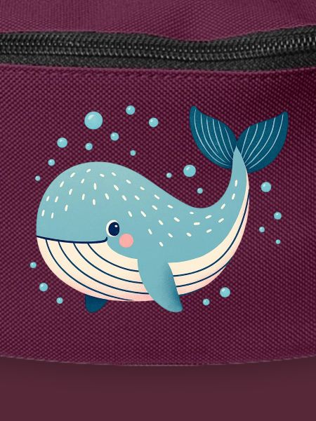 Blue Whale with Bubbles