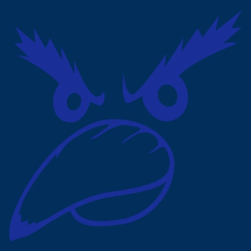 Raven Bird Peeps Evil Cool Funny Comic Humor Fun