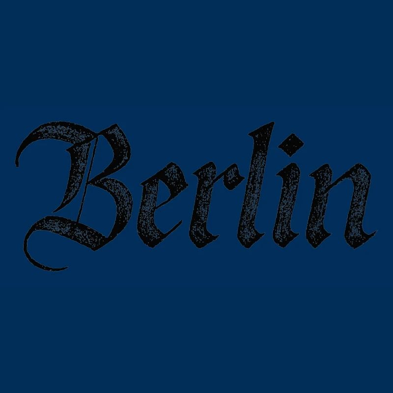 Berlin Gothic Script Vintage Black