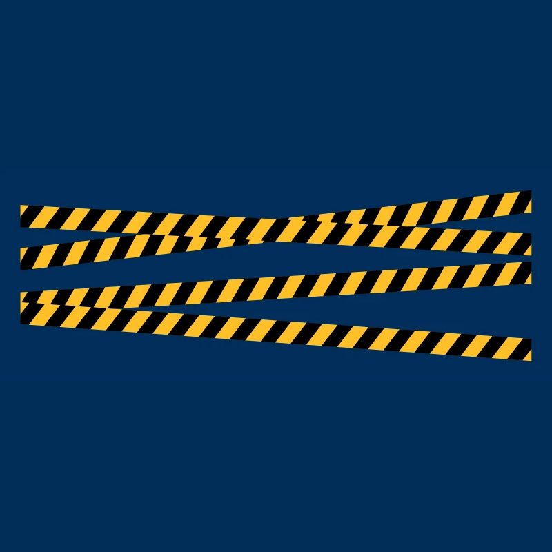 Security tape blocking zone
