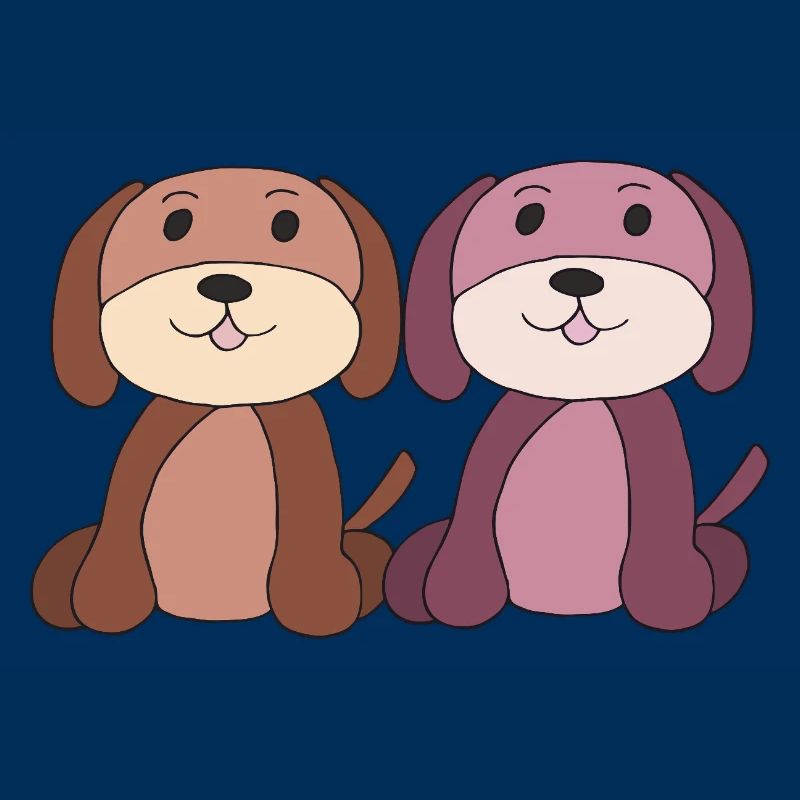 zwei hunde junge mädchen