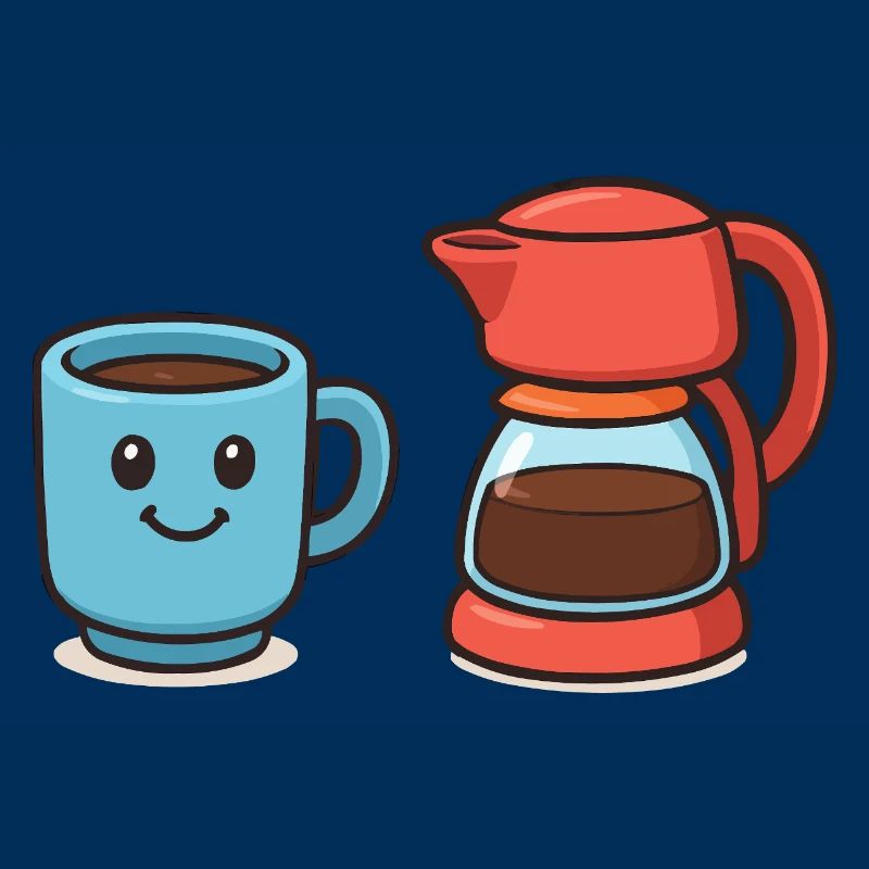 Coffee Cup Coffee Pot