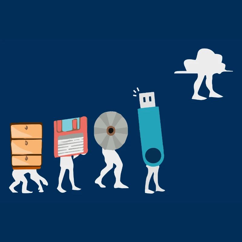 Cloud-Computing-Lustige Programmierer-Daten-KI-Software