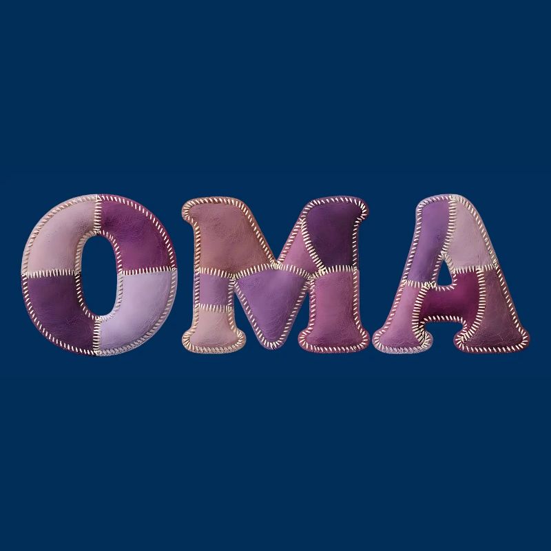 OMA Patchwork Stoff Design Geschenkidee