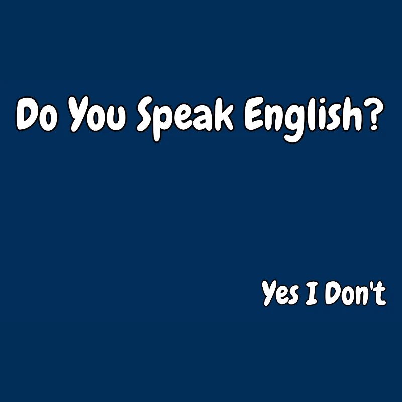 Lustiges Design eines englischsprachigen Witzes
