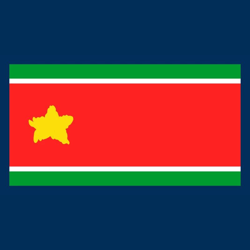 Drapeau de la Guadeloupe dans une étoile déchirée