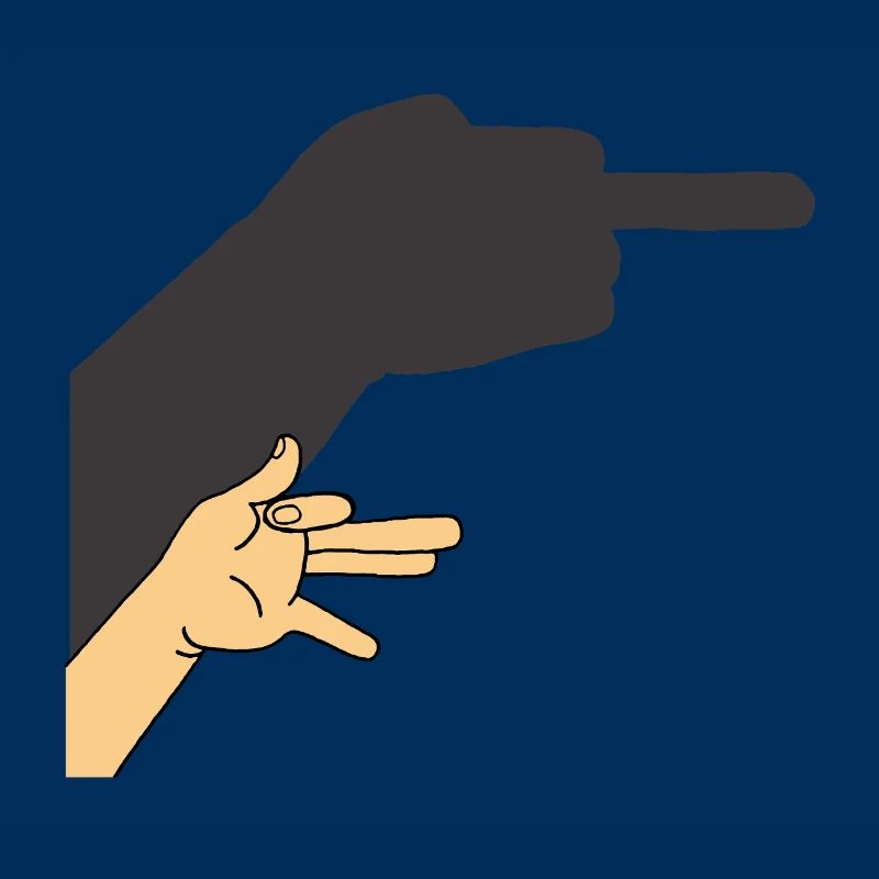 Schatten eines Hundes oder nicht