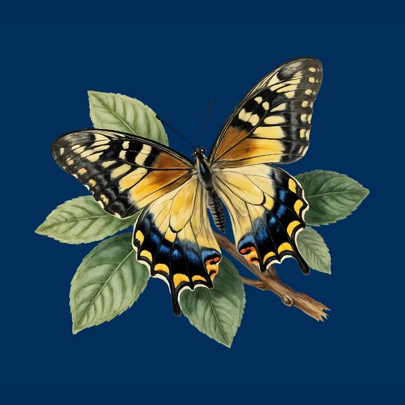 Schwalbenschwanz oder Große Haarsträhne, Papilio machaon