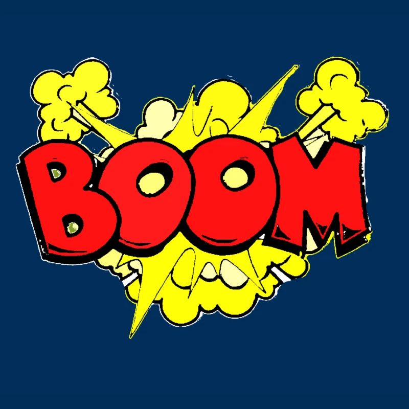 Dynamic Bomb Explosion Illustration