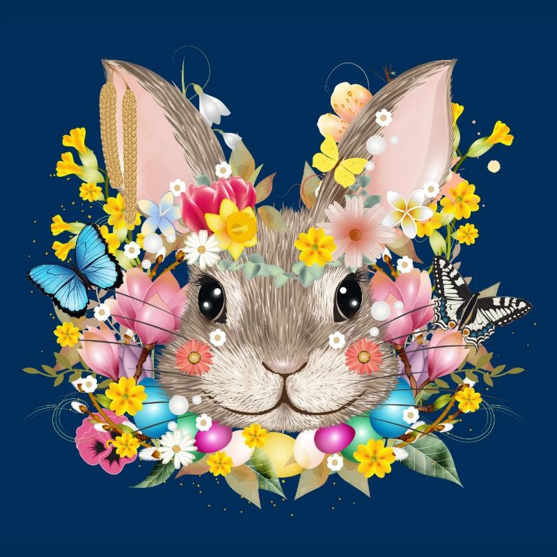 Rabbits in a spring-like Easter ambience