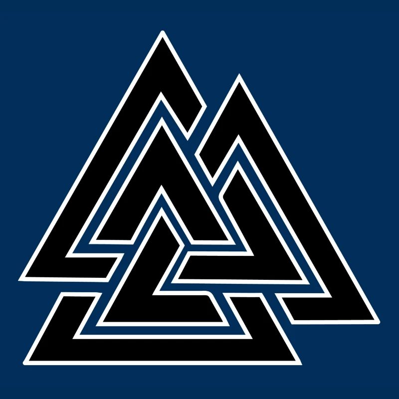 Triangular intertwined pattern