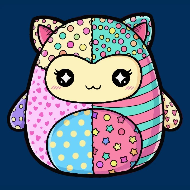 Patchwork Kitten Pastel Colors