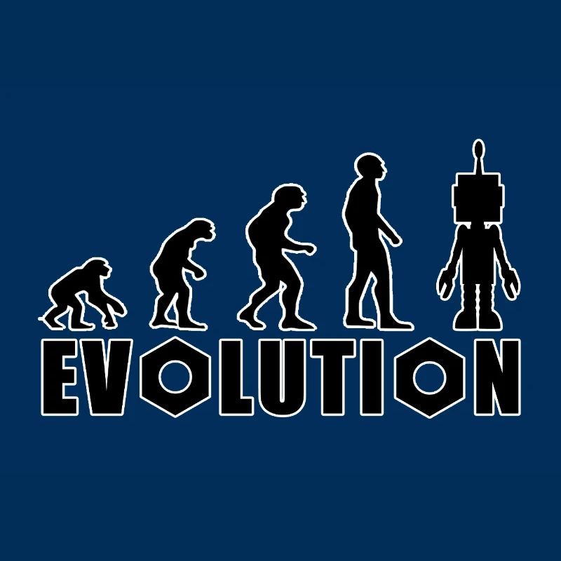 Evolution von Mensch zu Android