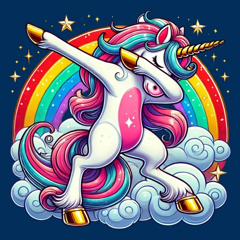 Dabbing Einhorn Dab Unicorn Mädchen Einhörner