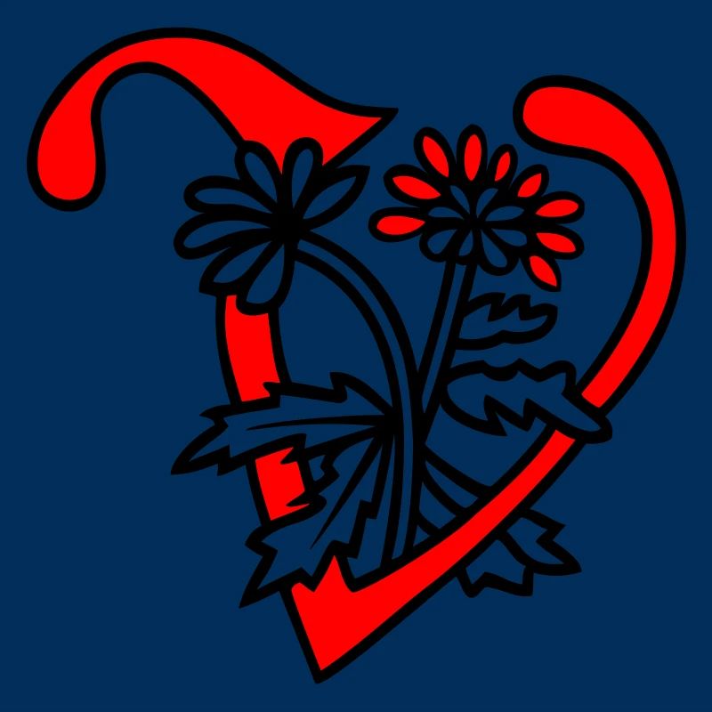 Buchstabe V Initiale