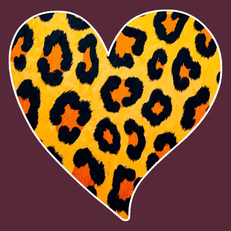 Leopard Heart Pattern: Wild Temperament