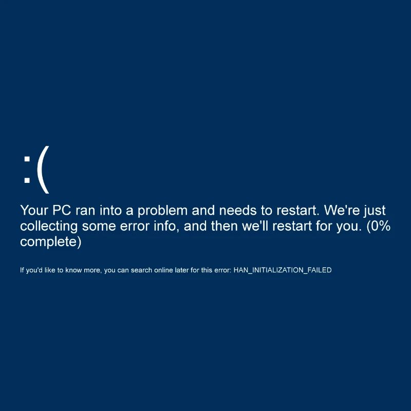 Windows 10 message d'erreur écran bleu blanc