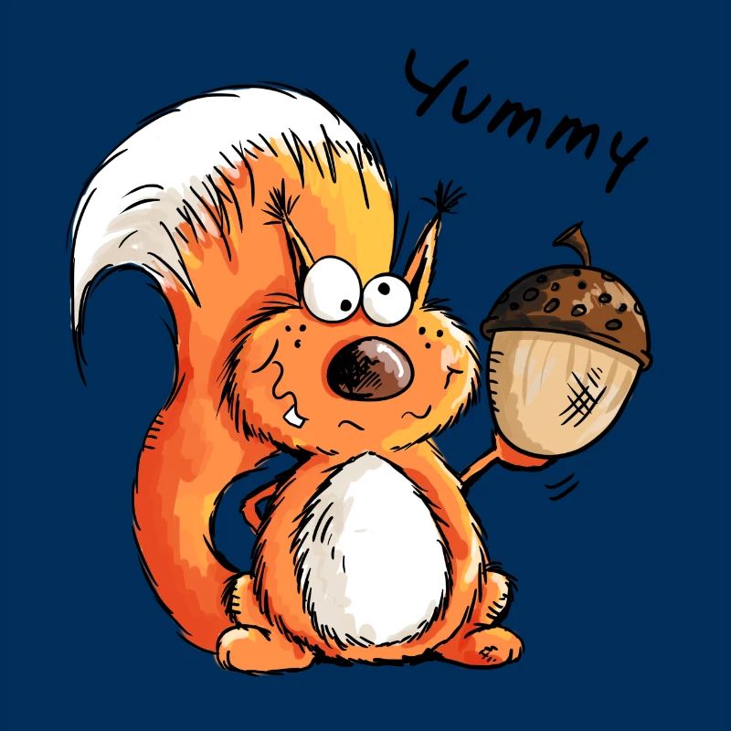 Yummy Eichhörnchen - Tier - Tiere - Comic