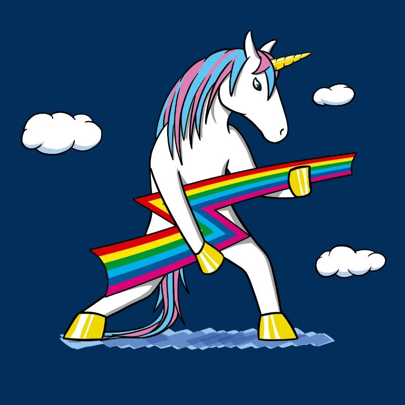 Rainbow Rock – Einhorn mit Regenbogenblitz