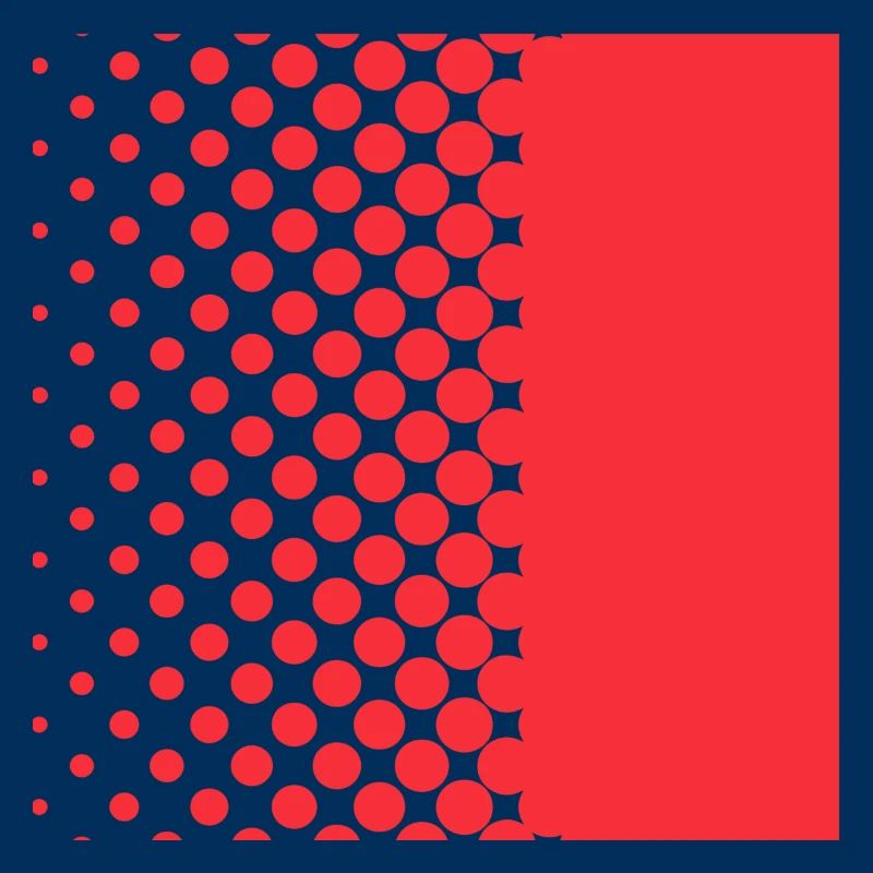 Halftone Gradient Rotes Panel