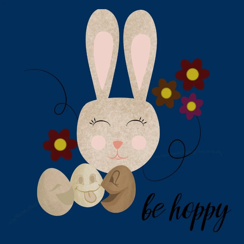 Be Hoppy Cute Easter Bunny Design